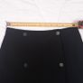 Maje Black Double Breasted High Waisted A-Line Wool Mini Skirt 8UK/36EU Image 8