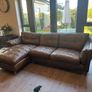 leather  chaise sofa Image 2