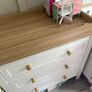 Mamas and Papas Wedmore cotbed and chest of drawers with changer. Image 7