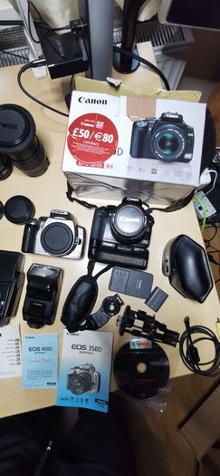 Canon 400D + Canon 350D. Camera Gear Lot