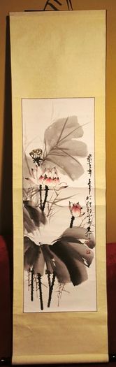 Large Chinese Scroll Painting