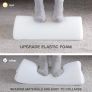Ergonomic Desk Foot Rest, Foot Stool, Foot Rest Under Desk with Velvet & Mesh Covers, Suitable for Travel in Home Office Image 5