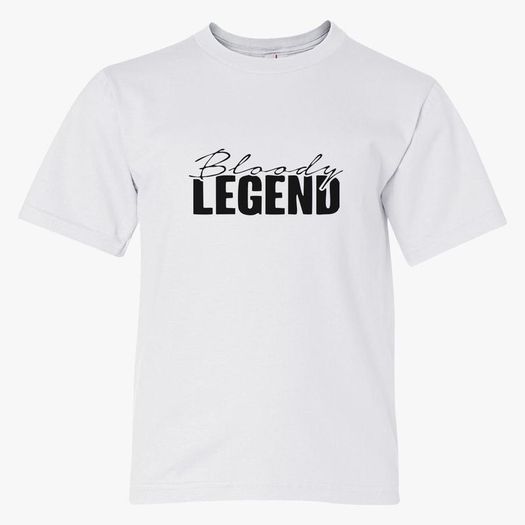 Bloody legend t-shirt for youths kids great gift present for bloody legend gamers