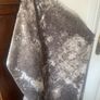 5Meters of material silver/grey velvet Image 2
