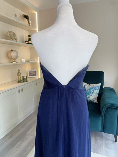 Beautiful Elegant Navy Full Length Dress