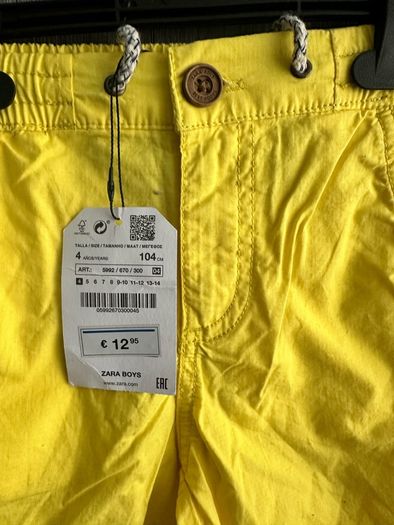 Bnwt Zara Shorts Age 4