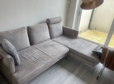 L-shape grey couch