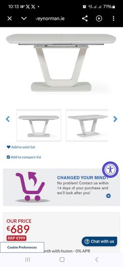 Glass top dining table