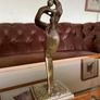 Abstract Modernist Bronze Mother and Child Sculpture Statue Figurine Image 10