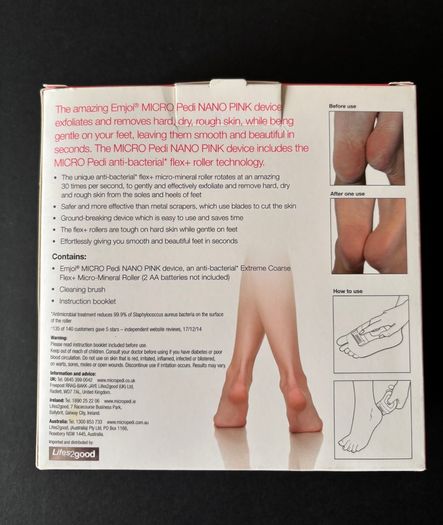 Micro Pedi Pedicure Device Nano Pink by Emjoi