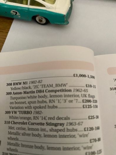 Corgi Toys Aston Martin DB4 competition 1963