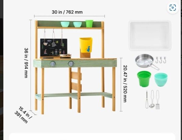 Wooden Play Kitchen