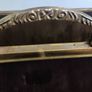 Vintage English Brass relief frieze magazine rack 50'S mid century interior design Image 3