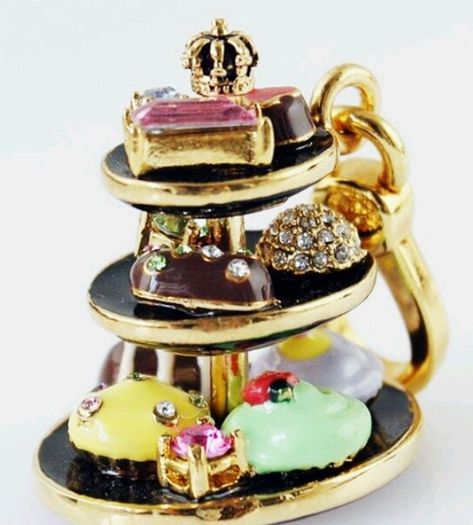 Juicy couture 3 tier dessert tray charm