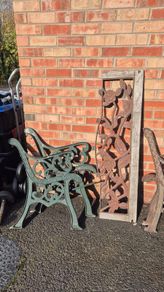 iron cast garden bench sides ends