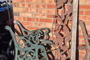 iron cast garden bench sides ends