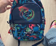 Smiggle football school and lunch bag
