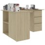 Corner Desk Sonoma Oak 145x100x76 cm Chipboard Image 6