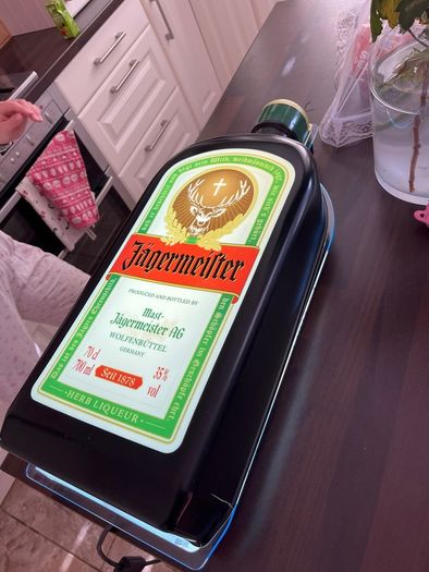 Official Jagermeister promo Pack & 3D Bottle LED Light Sign  Wall Display Man Cave Barware