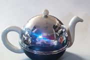 Large Celtic silver plated insulated teapot