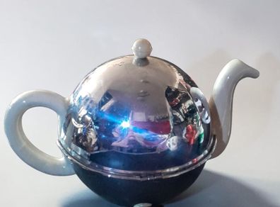 Large Celtic silver plated insulated teapot