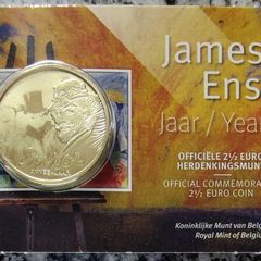 Belgium 2.5 Euro Brilliant Uncirculated Coin 2024 - James Ensor Year - Belgian Coincard Catalog