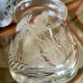 Vintage Signed Bruce Walker Kirkbuddo Glass Studio Etched Art Glass Bud Vase Capercaillie 1976 Image 3