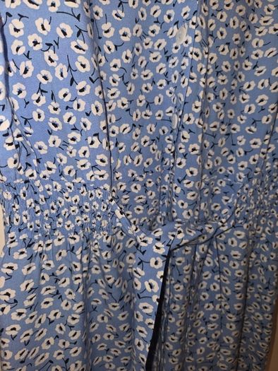 Ladies blue floral summer dress uk 8