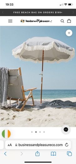 New oversized 100% cotton Lauren navy stripe beach towel by business and pleasure