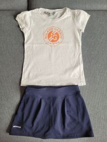 Roland-Garros T-Shirt, size: 4-5 years + Free skirt Artenco