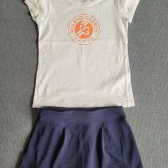 Roland-Garros T-Shirt, size: 4-5 years + Free skirt Artenco