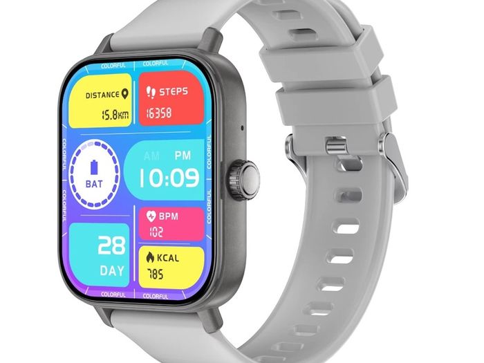 Fashion Smart Watch 1.83" Waterproof Fitness Heart Rate Tracker for Men/Women