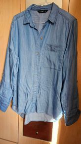 NEW - Demin long sleeve shirt UK 12