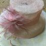 Wedding / Race Day / Occasion Accessories - hat and bag - dusky peach colour Image 3