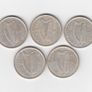 Ireland, 5 x 1928, Saorstat Eireann, Floirins, 2/-, 75% Silver Coins (No: 497) Image 2