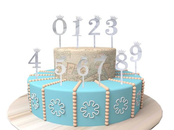 Birthday cake number