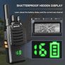 H777H Walkie Talkies, Walkie Talkies for Adults with Screen, Rechargeable 2 Way Radio with 6 Way Charger, Flashlight, Two Way Radio with Emergency Alarm for Business, School (Black, 6 Pcs Image 4
