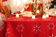 Red Tablecloth Christmas Tablecloth 132x178cm(52x70in) Cosmic Stars Water Resistant Tablecloth for Christmas Red MULTIPLE STYLES/SIZES AVAILABLE, SEE DESCRIPTION (FREE POSTAGE)