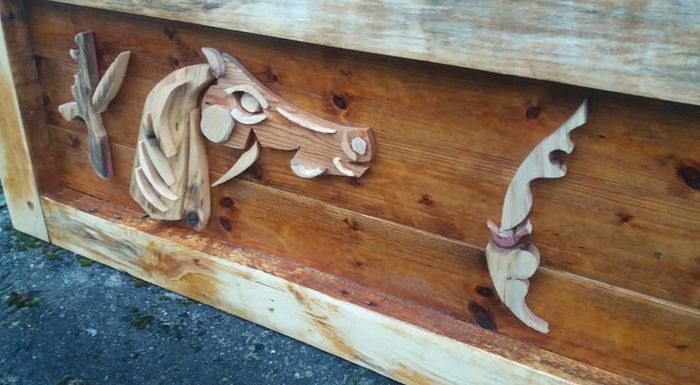 Rustic Driftwood Horsehead Woodart.