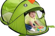 Kids Pop Up Tent for Indoor Outdoor Children Play House for Toddlers 2 3 4 Years Old, Foldable Portable Toddler Playhouse Christmas Birthday Gift for Age 3-8 Kids 182 x 96 x 82cm, Green Dinosaur