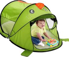 Kids Pop Up Tent for Indoor Outdoor Children Play House for Toddlers 2 3 4 Years Old, Foldable Portable Toddler Playhouse Christmas Birthday Gift for Age 3-8 Kids 182 x 96 x 82cm, Green Dinosaur