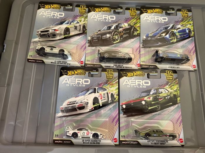 Hot Wheels Aero Styles Full Set