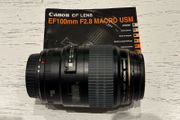 Canon EF100mm F2.8 USM Macro lens
