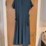 Zara Petrol Blue Dress.  S. L. 14. New - No Tag. Image 3