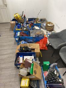 Assortment of car parts
