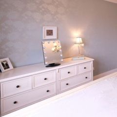 Solid Bed frame and matching chest of drawers