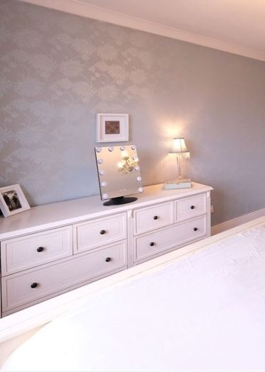 Solid Bed frame and matching chest of drawers