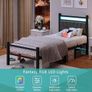 Bed Frame with Charging LED Lights Image 5