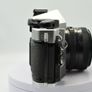 Canon AE-1 Program Silver/ Chrome 35mm SLR Film Camera with fast Canon FD 50mm f1. 8 FDn, Recently FULLY SERVICED and in Good Condition. Image 2