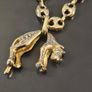 18k gold pendant cat / panther with diamonds Image 2